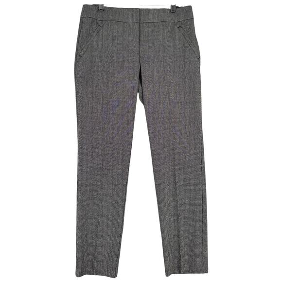Ann Taylor Loft Julie Skinny Check Pattern Side Pockets Tailored Trousers Size 6 - Picture 1 of 8